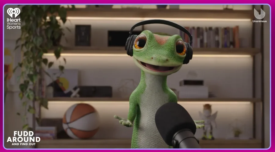 Geico Gecko Becomes AI Podcast Guest in Marketing Shift