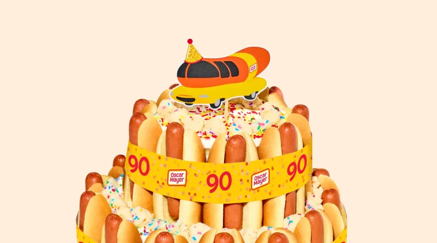 Oscar Mayer Marks 90 Years of the Wienermobile with a Hot Dog Cake